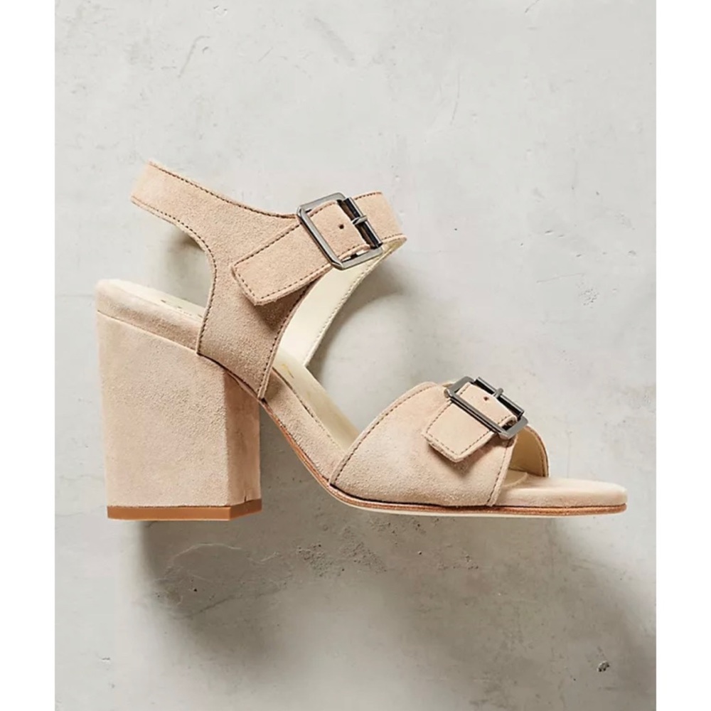 Ouigal Luella Tan Block Heels Sandals